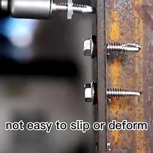 100PCS Hex Washer Head Self Drilling Screws 410 Stainless Steel Sheet Metal Screws Dovetail Screw