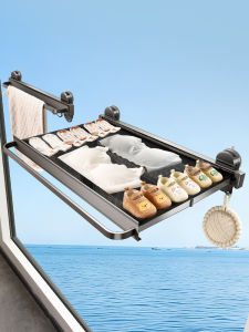 TIANDIYU | Multipurpose Suction Hook Clothes Drying Rack