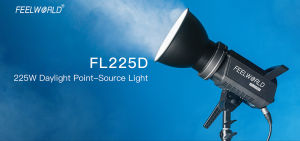FEELWORLD FL225D 225W Daylight Video Light APP Control Bowens Mount for Photo Studio Video Portrait Live Streaming Recording
