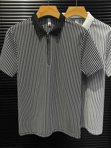 Mens Slim Fit Polo Shirt Summer Thin Casual Short Sleeve Half Zipper T-Shirt Fashionable Urban Style Nylon Spandex Blend