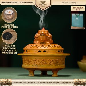 DATONGSHIJIA | Decorative Brass Frog Censer Alloy Ornaments
