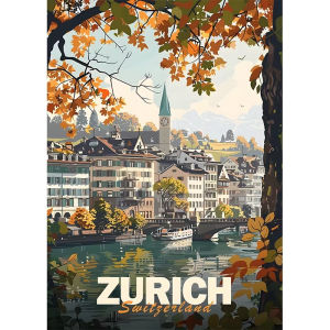 KAYOU | Oil Painting By Numbers Holiday Tourism City Travel Posters New York Kyoto Digital Oil Painting for Home Living Room Decor