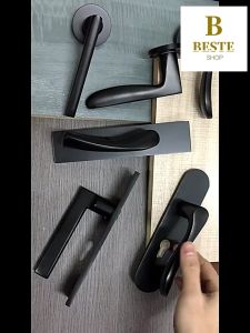 Antique Mute Handle Room Door Knob Lock Anti-theft Security Furniture Hardware