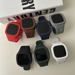 Unicorn Square Watch Ins Niche Style Sports Waterproof White Student Online Red Minimalist Elegant Digital Display Electronic Watch