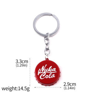 Game Series Cola Red Keychain personality Car Keyring Bottle Cap Key Chain For Women And Men unique Christmas Gifts