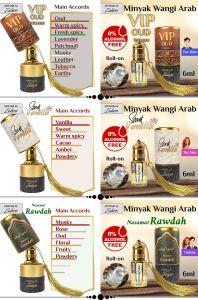 [Fatoni Mart] Attar - Arabic pure Perfume oil by Athyab Al zahra Minyak Wangi Arab