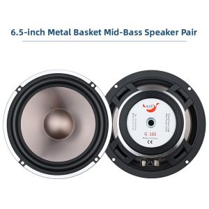 DONGLIGU | Car Subwoofer Tweeter Speaker Set 6.5 Inch