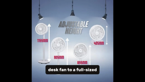 Farfalla FSF-12S4 12" Stand Fan 4-in-1 | 4 Heights | 3-Speed | SG Ready Stock | 1 Year Warranty