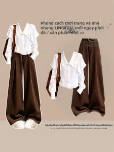 NUMEN BUTTON | Bộ Đồ Nữ Kiểu Cổ Điển Size Lớn 2 Món