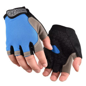 1Pair No Slip Fingerless Gloves Workout Women Men Breatheable Cycling Half Gloves Gym Strength Training Gloves Weight Lifting