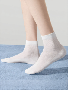 Secret World | Women Thin Cotton Socks Breathable Anti-Odor Antibacterial Seamfree
