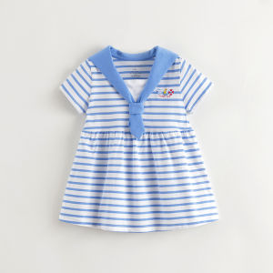 Marc&Janie | New Arrival Sailor Stripe Short Sleeve Dress for Girl