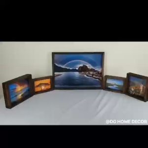 Khung Ảnh Gỗ Thông Màu Nâu Rustic Nhiều Kích Thước Decor Trang Trí Nhà Cửa Hiện Đại DC-237