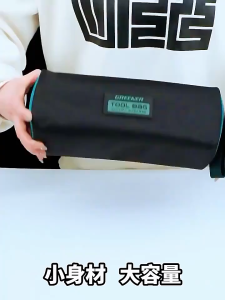 Tool bag strong and durable multi-function tool bag canvas thickening capacity wood electrician special storage bag