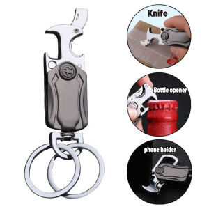 High quality new keyfob car keyring key chain ring Multifunctional keychain accessories bottle opener keychain Universal key fob for all vehicles