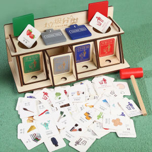 Educational Sorting Game Trash Bin Toy