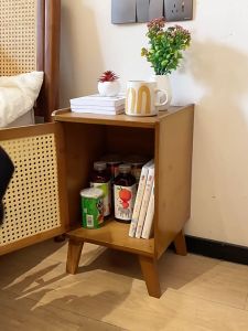 Bamboo Bedside Table Rattan weaving Stylish Corner Table Mini Sofa Side Table Bedroom Bedside Table Furniture Coffee Table