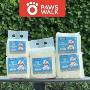 【BUY 1 SHIP 5】PawsWalk Pet Diapers Dog Cat Diapers 60PCS Absorbent Quick Disposable Male/Female XXS XS S M L XL