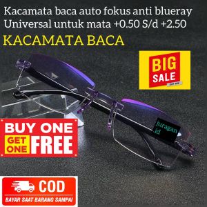 BELI 1 GRATIS 1 FREE-KACAMATA BACA AUTO FOKUS PLUS +0.50S/D +2.50 RABUN DEKAT UMUR 40 KEATAS