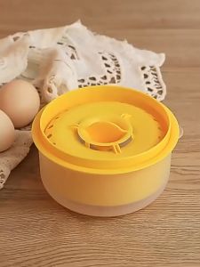  Double Layered Egg White Yolk Separator Large Capacity Drainage Kitchen Egg Separator Gadget Kitchen Baking Tool