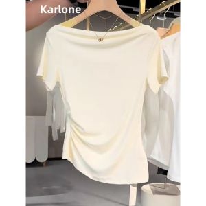 GEBOFU | Elegant All-Match Slimming Short-Sleeved T-Shirt