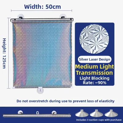 Expandable Sun Blockout Insulating Shade Blind