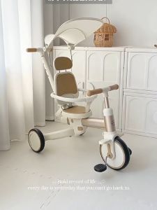 Xe đẩy 3 bánh trẻ em Lecoco 7in1 gấp gọn kiêm xe đạp xe chòi chân dành cho bé từ 6 tháng 5 tuổi tải trọng đến 40KG