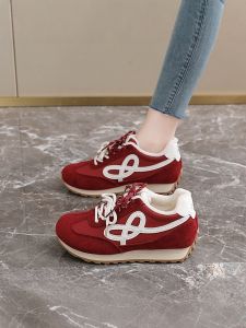 MAOLI | Red Double Laces Winter Warm Light Sport Shoes