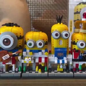 52TOYS | 4 Minions Mini Khối Xây Dựng Bộ Hoạt Hình Hình Tượng Trang Trí Để Bàn DIY Mô Hình Lắp Ráp Tương Tác Đồ Chơi Giáo Dục Cho Mọi Lứa Tuổi