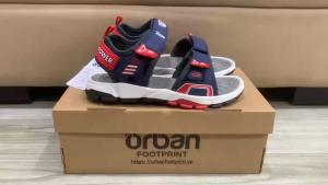 Sandal Kids URBAN FOOTPRINT Quai Dán SD2503 trẻ em màu xanh chàm đỏ 100% chính hãng bảo hành 03 tháng đối với lỗi nhà sản xuất