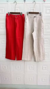 June Linen QD02 - Quần dài LINEN TƯNG PREMIUM lưng sau thun. Nhiều màu.