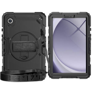 Heavy Duty Rugged Shockproof Silicone Protective Tablet Case For Samsung Galaxy Tab A9 8.7Inch 2023 SM-X110/X115 With Belt