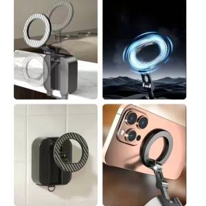 Foldable Magnet Car Mobile Phone Holder for Adjustable Magnetic Car Mount Stand for iPhone 17 Huawei Xiaomi In Car