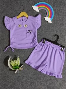 Oneset Anak Perempuan Terbaru Baju Celana Pendek Usia 1-7 Tahun Model Korean Style