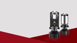 Y6 H4 LED Projector Headlight Projector Lens with Fan Cooling 90W Automobile Hi Lo Beam Bulb 12V