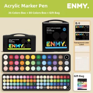 ENMI | Student Art Soft Tip Acrylic Markers Gift Set