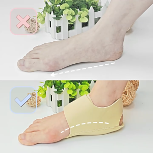 CCW 1Pair Back Heel Protective Sleeve Heel Pad Velcro Adjustable Gel Protective Socks Heel Protectors Arch Wrap Support Foot Relief Pain Relief Plantar Fasciitis