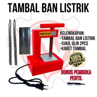 PAKET LENGKAP TERMURAH ALAT TAMBAL BAN LISTRIK+CUKIL ULIR2PCS Tambal ban listrik | Alat tambal ban tenaga listrik 5menit hasil halus Sepeda motor ORIGINAL
