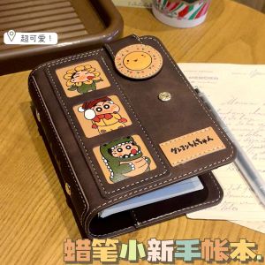 Sổ Tay Da A7 Có Thể Tháo Rời Có Thể Mang Theo Sổ Tay Nhật Ký Sổ Tay Kế Hoạch Sổ Tay Hoạt Hình Crayon Shinchan Sổ Tay Du Lịch
