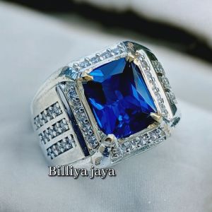 CINCIN BATU BLUE KING SAFIER KOTAK CUTTING