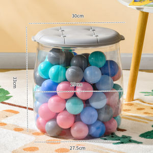 WEIAI | Large Capacity Transparent Toy Storage Box for Kids