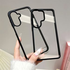 Acrylic Transparent Case For Samsung S26 Ultra A57 A37 A07 A17 S25 FE S24 S23 A56 A55 A36 A26 A16 A06 TPU Shockproof Clear Cover
