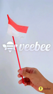 Stik Bendera Plastik Tipis B. Pernak pernik agustus. Dekorasi agustus. Bendera