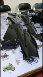 Full Body Supra X Lama 100 cc 1996 1997 1998 1999 2000 2001 2002 Hitam WIN | complete set bodi kasar halus motor honda suprax original old