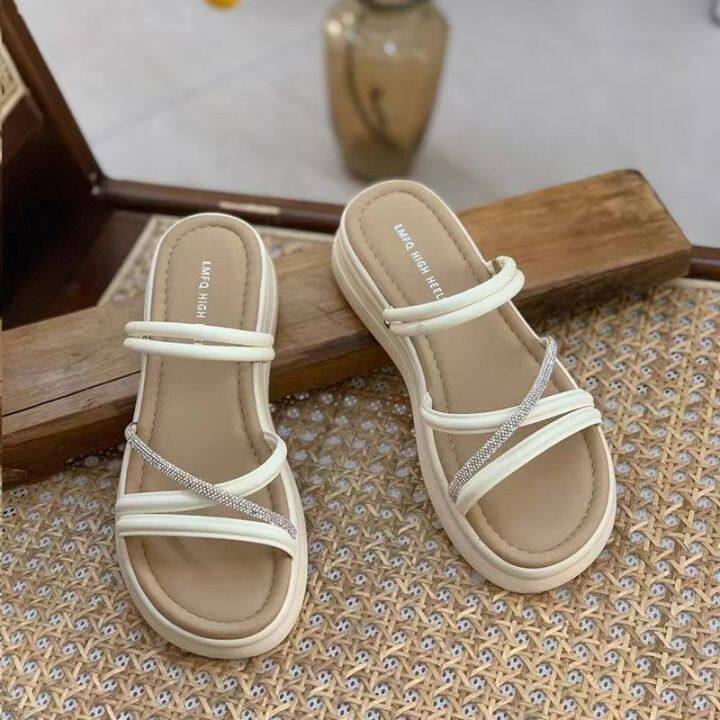 Yikang Two-Way Sandals Women 2024 Summer New Arrival Fairy Style ...