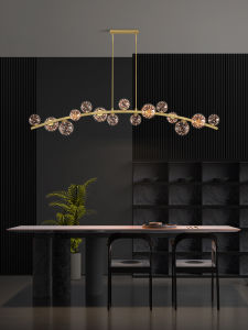 ZHENMEIJU | Copper Nordic Luxurious Modern Minimalist Chandelier Lights