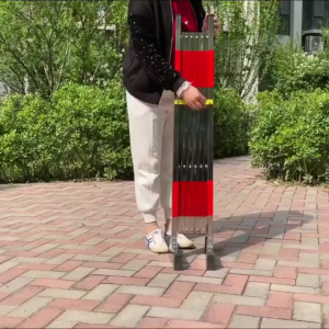 3M Mobile Telescopic Fence Construction Site Safety Isolation Stainless Steel Folding Protection Traffic Barrier