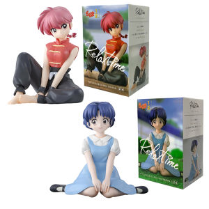 Bandai | Anime PVC Figure Ranma 1/2 Relax Time Saotome Ranma Tendou Akane Collectible Model Desktop Ornament Statue Decoration Toy Gift