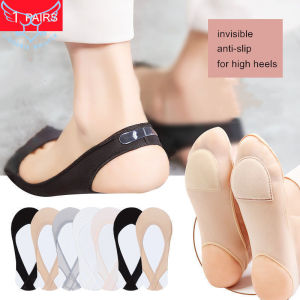【Free Shipping】1 Pair Summer Ice Silk Socks for Women Non-Slip Invisible Boat Socks for High Heels