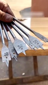 Mũi khoan khoét gỗ Bộ 6 mũi khoan khoét lỗ gỗ Hình Đuôi Cá Chuyên Dụng cho gỗ và nhựa.rất tiện dụng